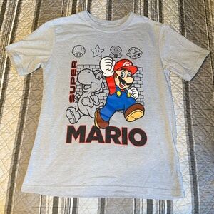 Super Mario Nintendo Kohl’s Kid Boy Youth Gray Short Sleeve Graphic T-Shirt